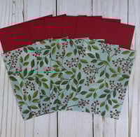 Image 4 of Merry Christmas Card Making Kit for Adults to DIY 6 Winterberries Holiday Cards