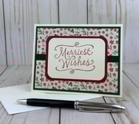 Image 3 of Christmas Card Making Kit for Adults to DIY 6 Holiday Greeting Cards