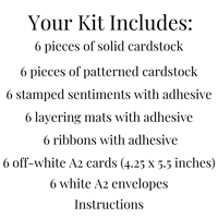 Image 10 of Christmas Card Making Kit for Adults to DIY 6 Holiday Greeting Cards