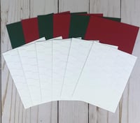 Image 5 of Holiday Card Making Kit for Adults to DIY 6 Embossed Seasons Greetings Reindeer Cards