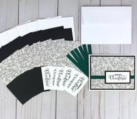 Image 1 of Christmas Card Making Kit for Adults to DIY 6 Botanical Holiday Cards