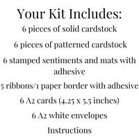 Image 11 of Christmas Card Making Kit for Adults to DIY 6 Assorted Holiday Cards