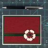 Image 8 of Floral Christmas Card Making Kit for Adults to DIY 6 Embossed Flower Holiday Cards