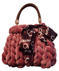 Image 3 of Medium Hand-Knitted Handbag (made to order)