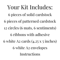 Image 10 of Christmas Card Making Kit for Adults to DIY 6 Holly Jolly Holiday Greeting Cards