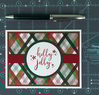 Image 8 of Christmas Card Making Kit for Adults to DIY 6 Holly Jolly Holiday Greeting Cards