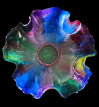 Image 1 of Bowl and container set- Translucent Rainbow