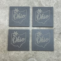 Image 1 of Slate Coaster Set - Ohio