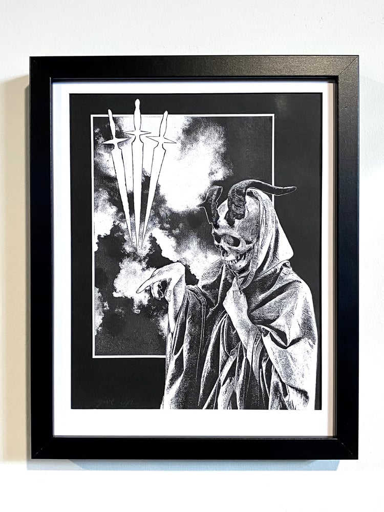 Image of 'horned reaper' original collage