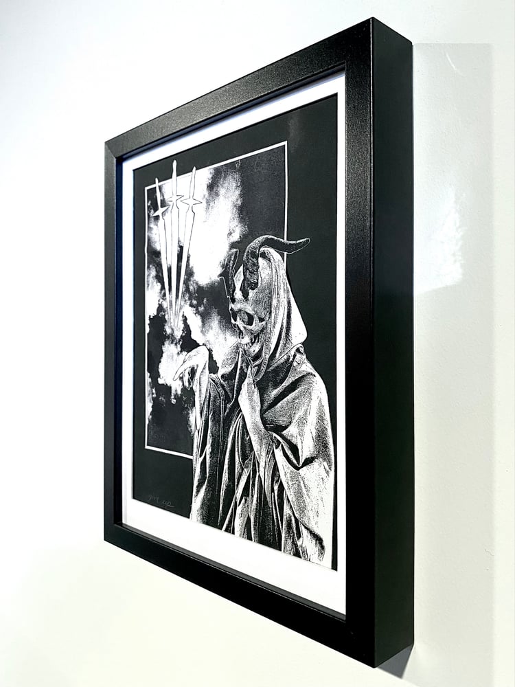 Image of 'horned reaper' original collage