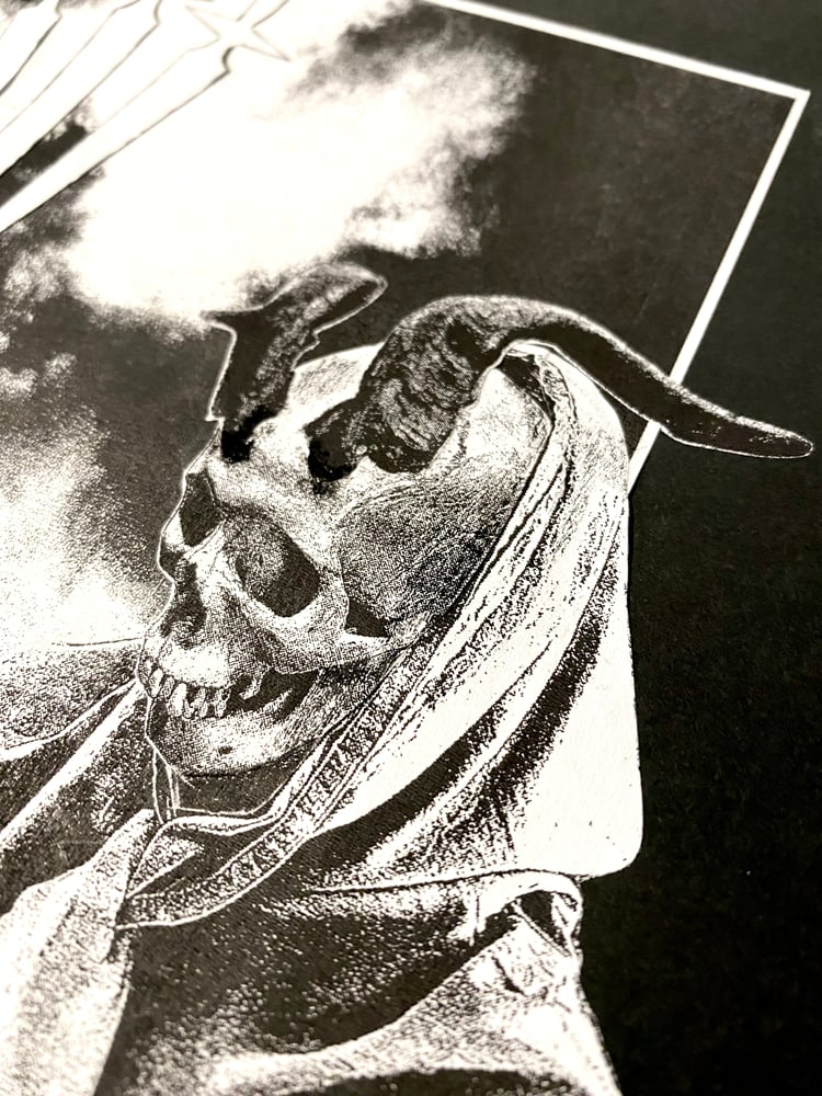 Image of 'horned reaper' original collage