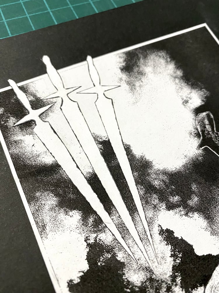 Image of 'horned reaper' original collage