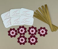 Image 4 of Valentine Card Making Kit for Adults to DIY 6 Love Valentine Cards