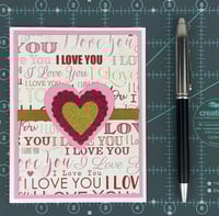 Image 8 of Valentine Card Making Kit for Adults to DIY 6 I Love You Valentine Cards