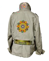 Image 8 of Women's Custom Military Jacket, Y2K Embellished patchwork w/ bohemian signature style 