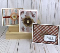 Image 3 of Fall Card Making Kit for Adults to DIY 6 Assorted Autumn Greeting Cards