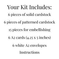 Image 11 of Fall Card Making Kit for Adults to DIY 6 Assorted Autumn Greeting Cards