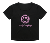 Image 2 of Smiley baby tee - black