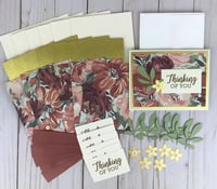 Image 1 of Thinking of You Sympathy Floral Card Making Kit for Adults