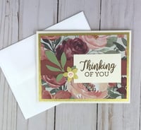 Image 2 of Thinking of You Sympathy Floral Card Making Kit for Adults