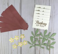 Image 4 of Thinking of You Sympathy Floral Card Making Kit for Adults