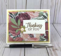 Image 6 of Thinking of You Sympathy Floral Card Making Kit for Adults