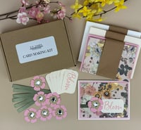 Image 1 of Spring Card Making Kit for Adults to DIY 6 Bloom Floral Greeting Cards