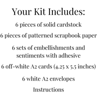 Image 11 of Faith and Friendship Card Making Kit for Adults to DIY 6 Religious Cards