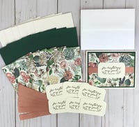 Image 1 of Psalms 23 Religious Card Making Kit for Women to DIY 6 Scripture Greeting Cards