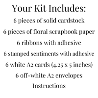 Image 9 of Psalms 23 Religious Card Making Kit for Women to DIY 6 Scripture Greeting Cards