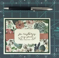 Image 7 of Psalms 23 Religious Card Making Kit for Women to DIY 6 Scripture Greeting Cards