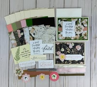 Image 1 of Religious Card Making Kit for Adults to Make 6 Assorted Bible Verse Cards