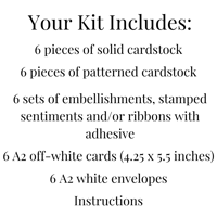 Image 11 of Religious Card Making Kit for Adults to Make 6 Assorted Bible Verse Cards