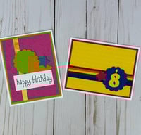 Image 8 of Embossed Birthday Card Making Supplies for Greeting Cards to Make 10 Cards