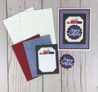 Image 2 of Birthday Card Making Kit for Adults to DIY 6 Assorted Birthday Greeting Cards