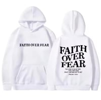 Image 4 of “Faith Over Fear” Unisex Hooded Sweatshirt