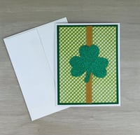 Image 2 of St. Patrick's Day Card Making Kit for Adults to DIY 6 Shamrock St. Paddy's Day Cards