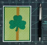 Image 6 of St. Patrick's Day Card Making Kit for Adults to DIY 6 Shamrock St. Paddy's Day Cards
