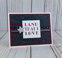 Image 3 of 4th of July Card Making Kit to DIY 6 Land That I Love Patriotic Greeting Cards