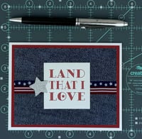 Image 7 of 4th of July Card Making Kit to DIY 6 Land That I Love Patriotic Greeting Cards