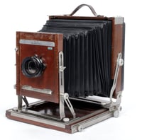 Image 3 of Deardorff V8 8X10 camera w/ front swings + 305mm lens + Holder + Fresnel #2189