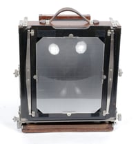 Image 5 of Deardorff V8 8X10 camera w/ front swings + 305mm lens + Holder + Fresnel #2189