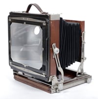 Image 6 of Deardorff V8 8X10 camera w/ front swings + 305mm lens + Holder + Fresnel #2189
