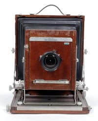 Image 2 of Deardorff V8 8X10 camera w/ front swings + 305mm lens + Holder + Fresnel #2189