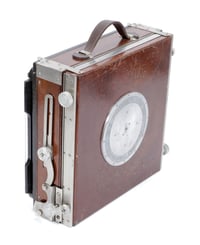 Image 9 of Deardorff V8 8X10 camera w/ front swings + 305mm lens + Holder + Fresnel #2189