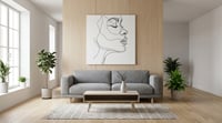 Image 1 of Horizon Zen Line Tableau - Minimalist Landscape Modern Wall Art