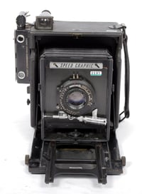 Image 2 of Graflex Speed Graphic 4X5 Camera w/ 127mm F4.7 lens + film + holders #2197