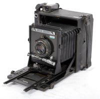 Image 3 of Graflex Speed Graphic 4X5 Camera w/ 127mm F4.7 lens + film + holders #2197