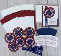 Image 1 of 4th of July Card Making Kit to DIY 6 Patriotic Spirit of America Cards