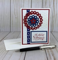 Image 3 of 4th of July Card Making Kit to DIY 6 Patriotic Spirit of America Cards